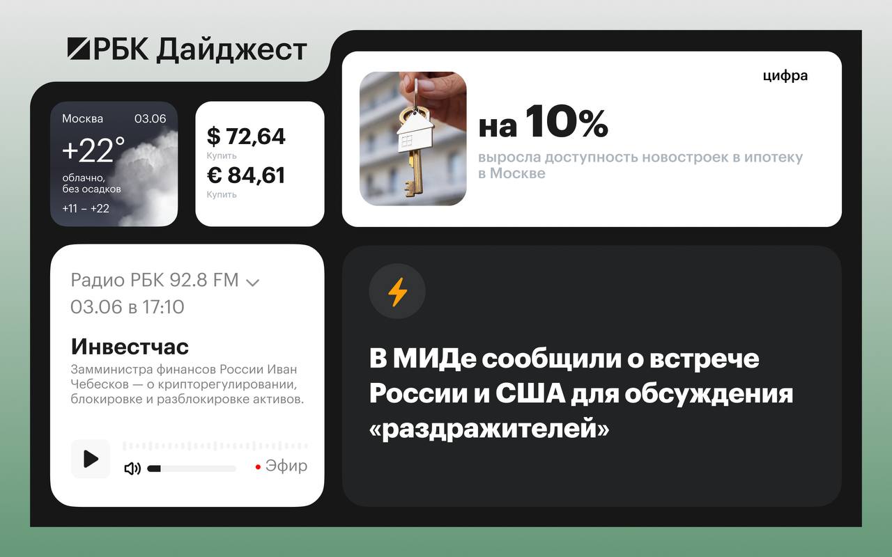 Главные новости к вечеру 2 июня. Кратко: